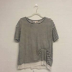 NWT T-shirts C&C California black and white striped surf tee